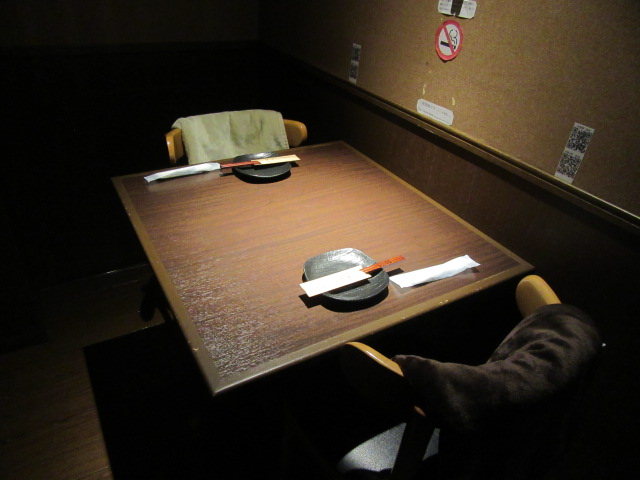 2名様用テーブル個室　Table private room for 2persons